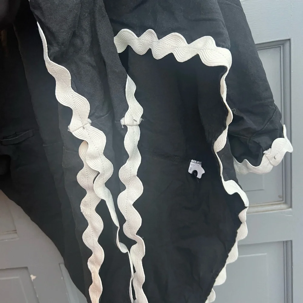 NWT Petal and Pup Isabella cotton & linen bottom up black/white romper size s - Picture 7 of 14